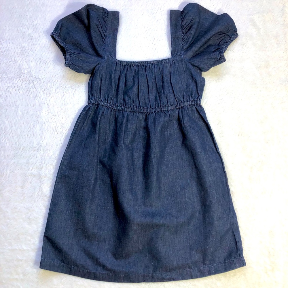 J. Crew Squareneck Denim Mini Dress